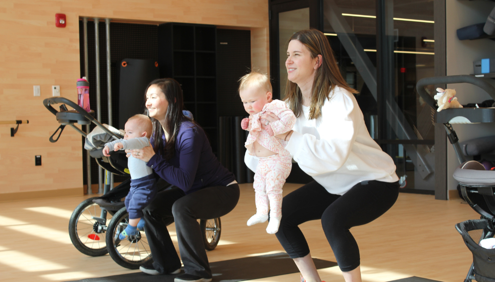 mom fitness class