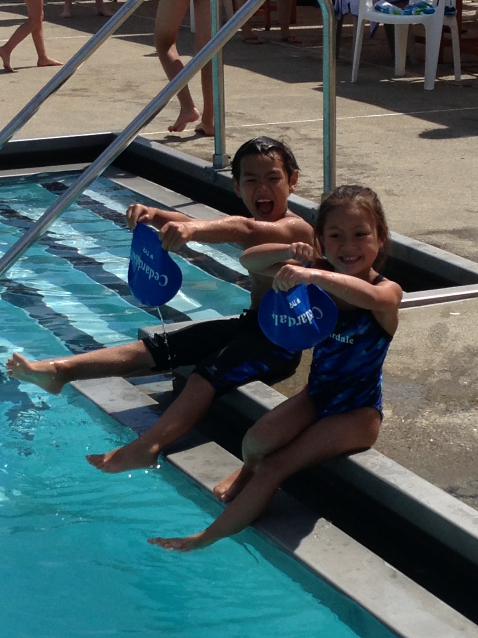 kids in pool