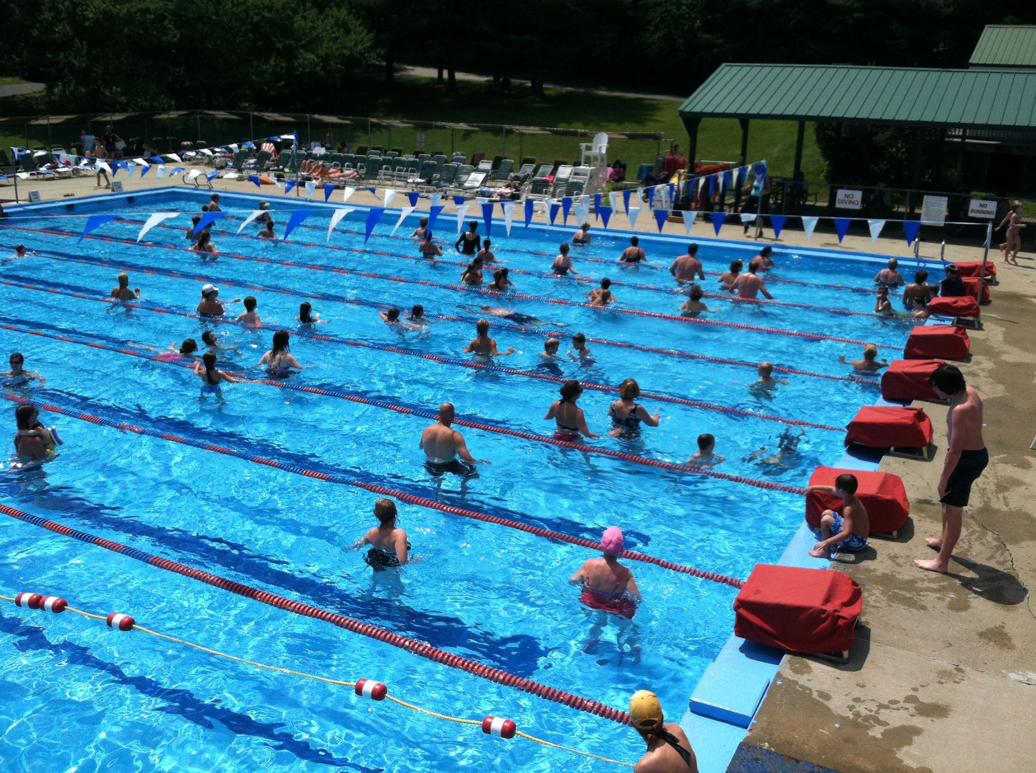 water fitness class